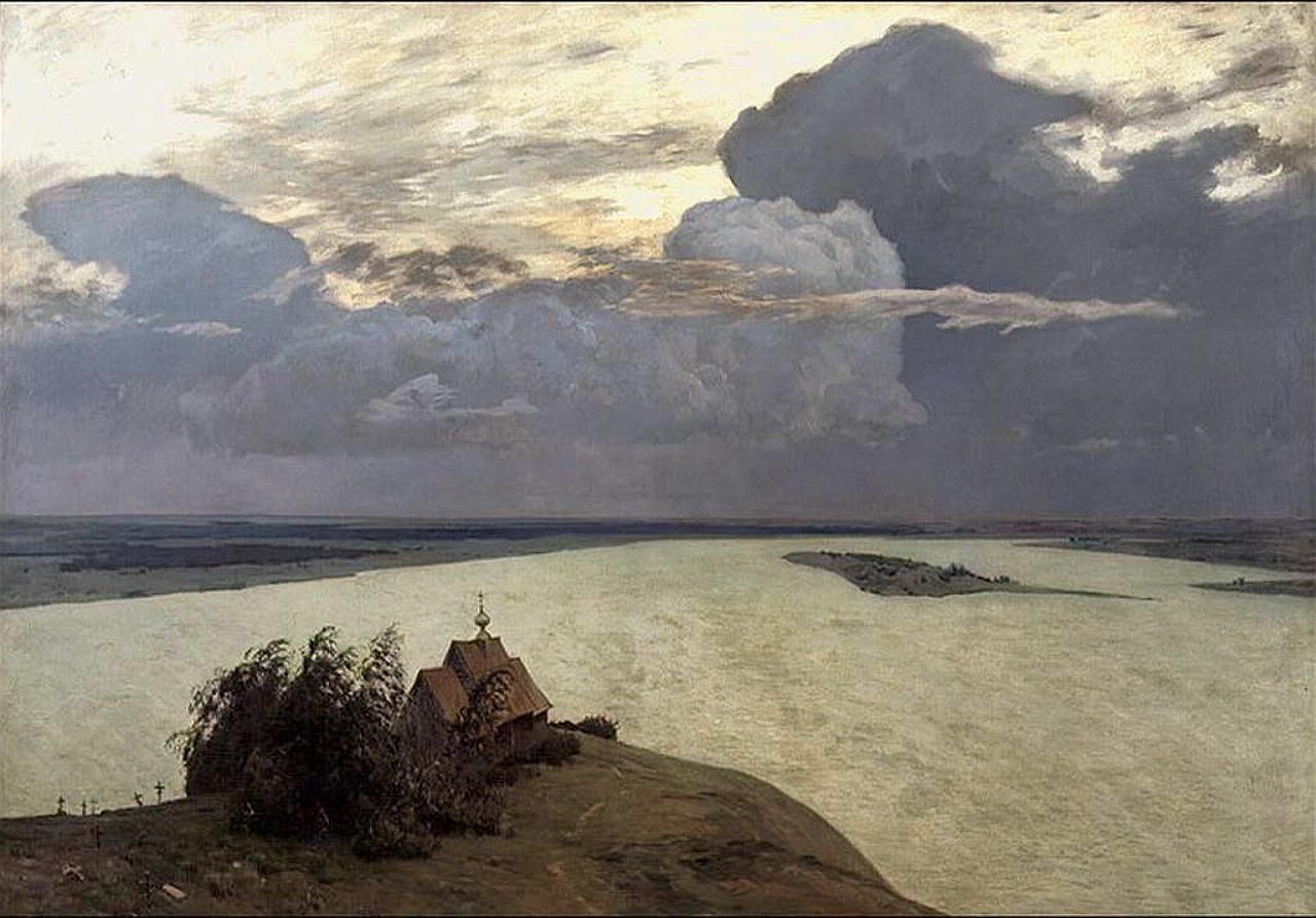 Over Eternal Peace, 1894 by Issac Levitan, Levitan, Isaac Ilyich (1860-1900)