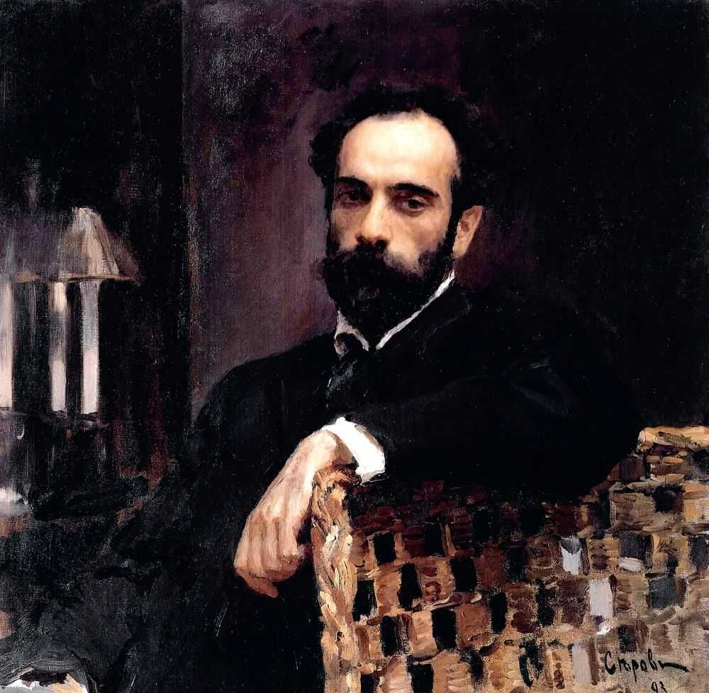 Levitan. Portrait by Valentin Serov (1893, Valentin Serov (1865 - 1911)