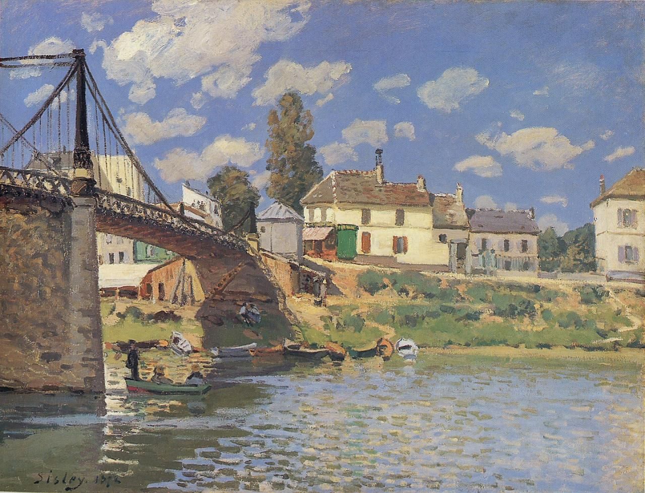 Sisley,landscape,bridge