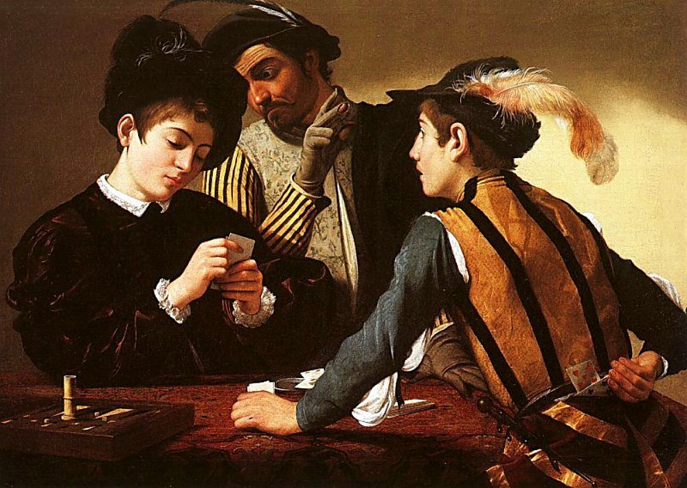Caravaggio. Cardsharps
