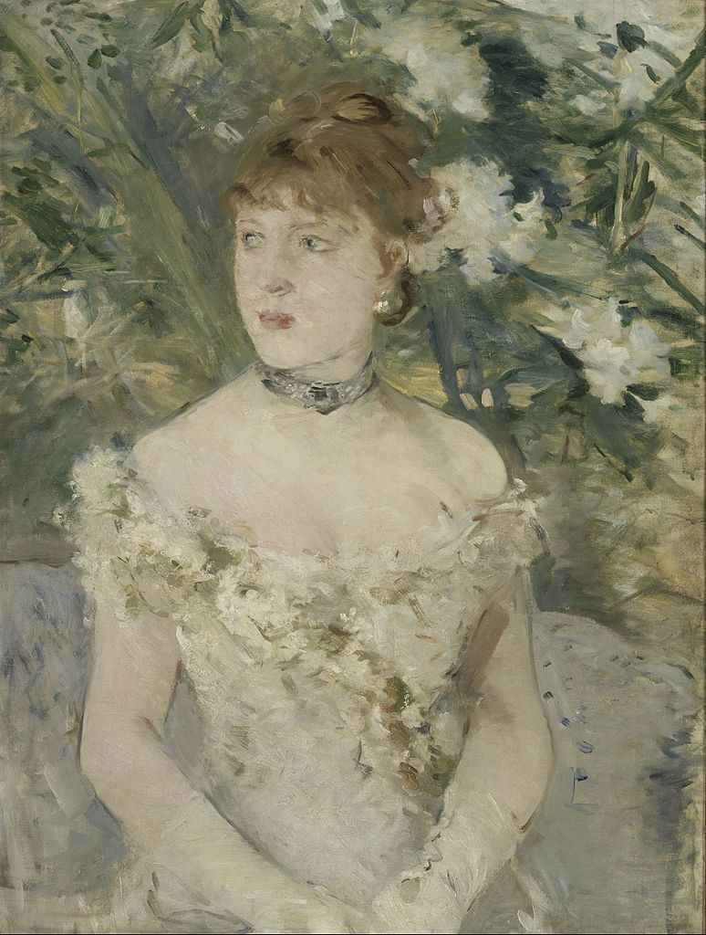 Young Girl in a Ball Gown_Berthe Morisot, Berthe Morisot (1841-1895)
